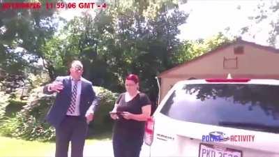 To show up at the house of a rape victim for an interview