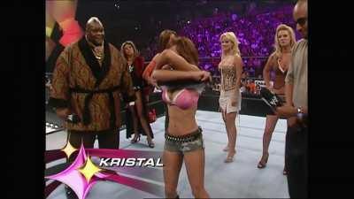 Kristal Marshall Stripping For Your Votes! ( Raw Diva Search 2006 )