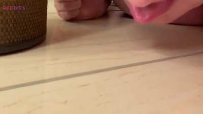 Stupid pisspiggy had to clean up the mess she made