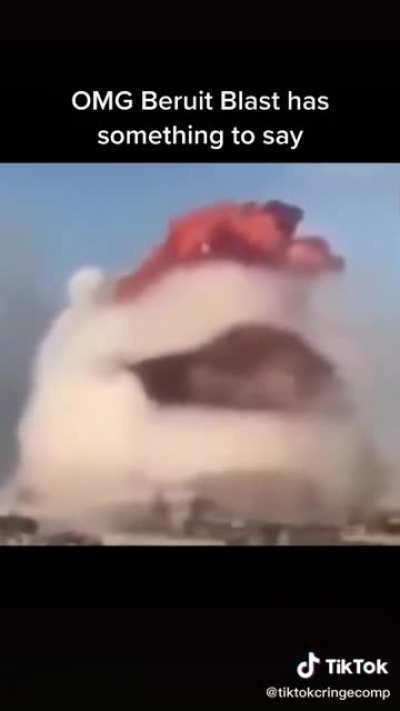 Omg guys the beirut explosion has something to say