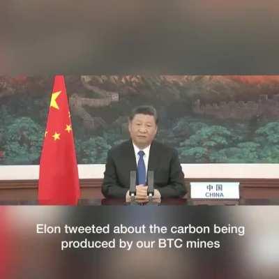 President of China (Xi Jinping) clarifies cryptocurrency FUD