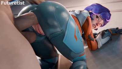 Juno's taking it in the rear [Overwatch] (futuretist)