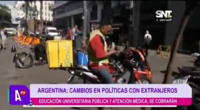 En un programa de TV de Paraguay charlaron sobre la repercusion del cambio en arancelamientos a los no residentes la salud y la educacion.