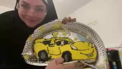 When you spend hours baking a meme cake