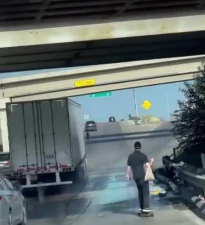 WCGW skateboarding on the highway?