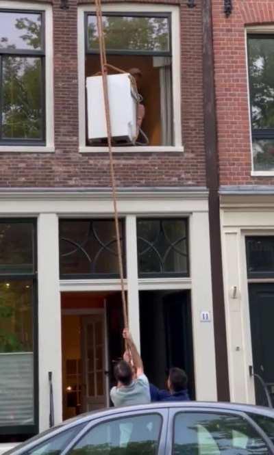 To bypass the stairs.