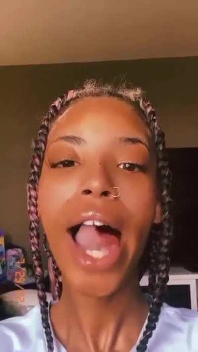 just a simply gorgeous long tongue