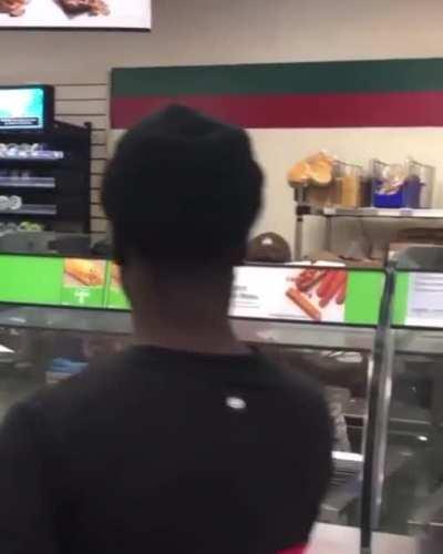 Man layeth the smackdown on woman for unknown reason