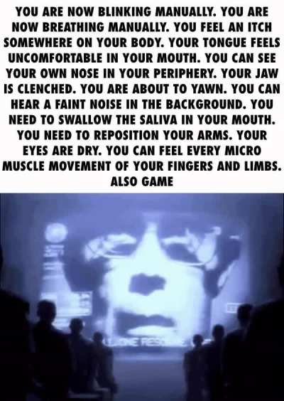 YOU CAN FEEL IT. YOU CAN FEEL EVERYTHING. EVERY CHILL FROM A GUST OF WIND. EVERY GRAZE BETWEEN YOUR CLOTHES AND YOUR SKIN. EVERY TINGLE FROM YOUR HAIR'S SLIGHT YET EVERPRESENT MOVEMENT. ALL OF IT.
