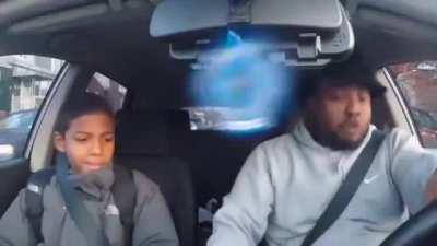 Me in the car with my child