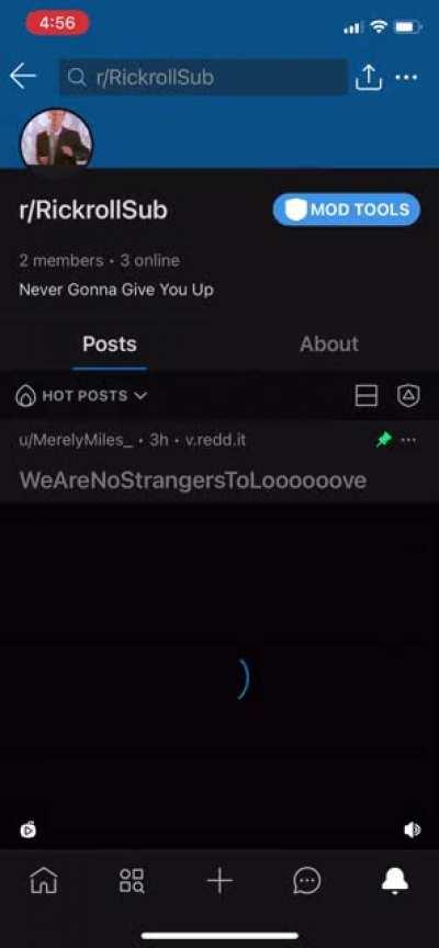 my proudest rickroll yet