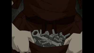 Zuko showing his nuts to Sokka