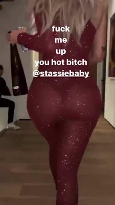 stassie walking in slow-mo