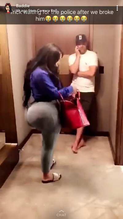 This was a video of her in 2018 trying to finesse some guy.