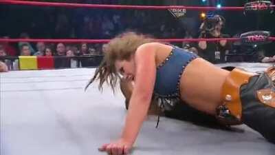 Mickie James leg split by Tara