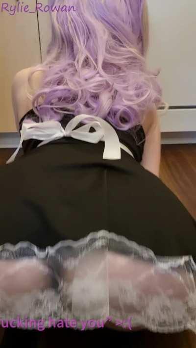 making your egirl sister be your sexy maid for the day