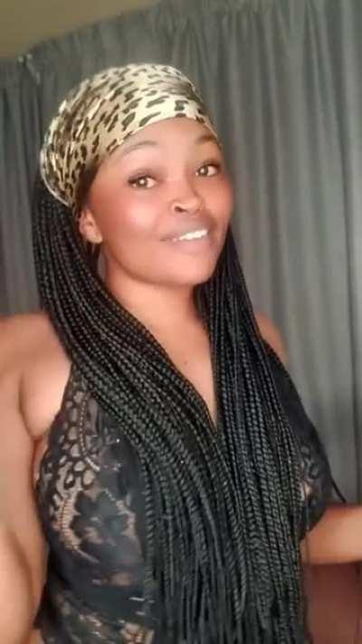 Pretty in black lingerie