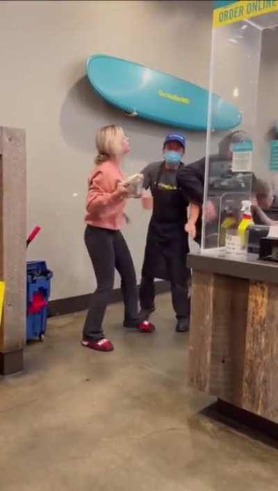 WCGW slapping an employee