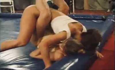 This is a great catfight wrestling battle. Melanie suffers another humiliating outcome. The old referee gets pretty handsy with a twenty year old Melanie. 