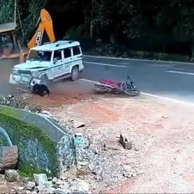 I think his life flashed before him!