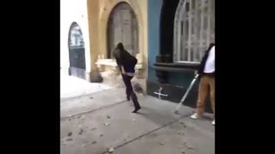 Pantsed in front of a guy