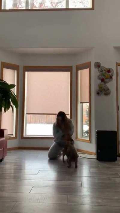 You have to be careful of those slippery floors