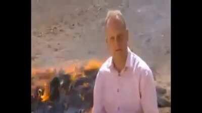 Inhaled to much making the video/news report?? of some sort