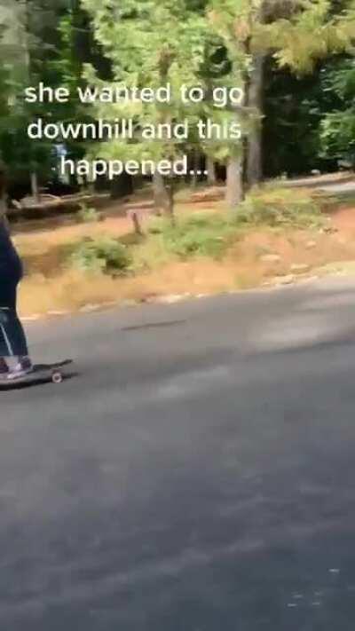 HMC as I bomb down this hill