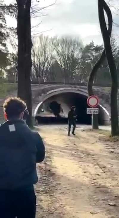 Hello, does anyone from this sub know what kind of explosives were used in this video? Of course these are not high explosives and the sound wave wasn't too boom'ish. I guess something like a flash powder or something else? P.s. not my video, found it som