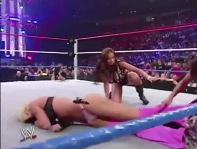 Melina Keeps Her Promise and Strips The “HAG” Torrie Wilson Down To Her Nasty Bra and Panties On Torries 30th Birthday