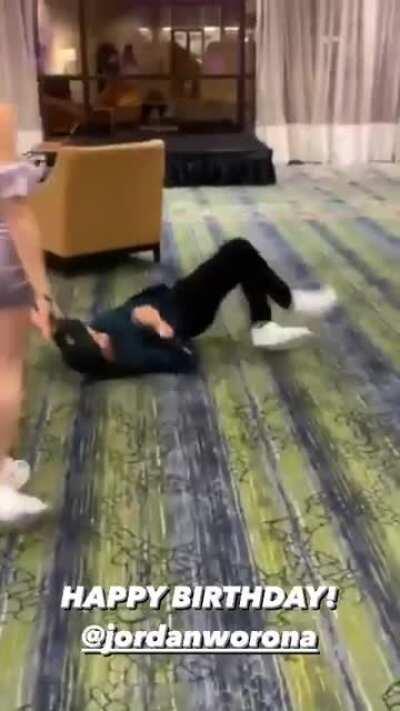 Not screen recorded. High quality hand stand split video