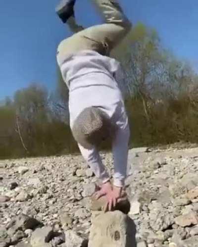 New yoga pose goes WRONG