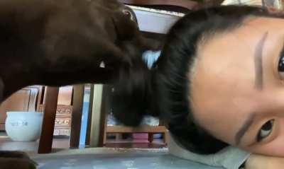 my new hair stylist is kinda rough :/