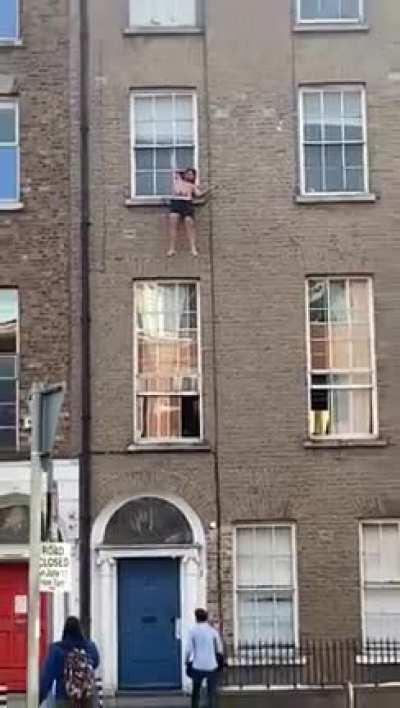 Man's Arm Impaled On Fence After Fall From Window