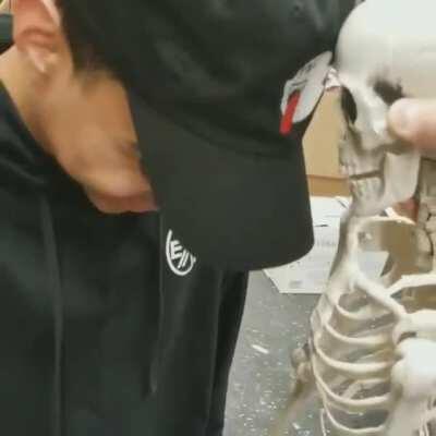 A skeleton's favorite snack