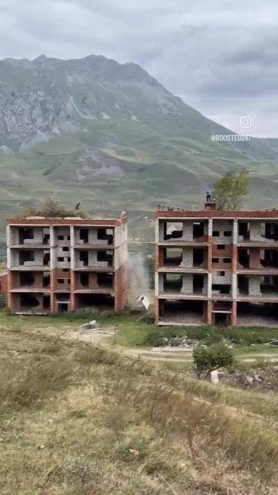 When you live in the middle of nowhere among ruins and try to do a stupid stunt out of boredom