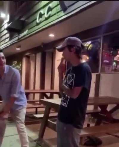 Guy Dares Another Dude to Say the N Word and Clubs Him with Skateboard