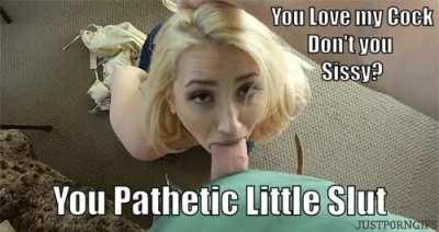 I'm just a pathetic little slut