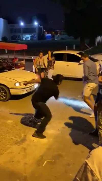 Amazing how he defended all them shots using his face.