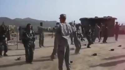 Who does the best jumping jacks? Afghan Army or...