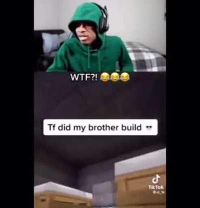 what did his bro build💀