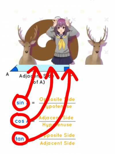 Can't believe they add trigonometry into anime