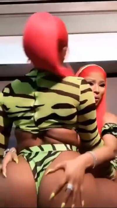 Feeling up and enjoying Megan Thee Stallion's ass jiggle [gfy]