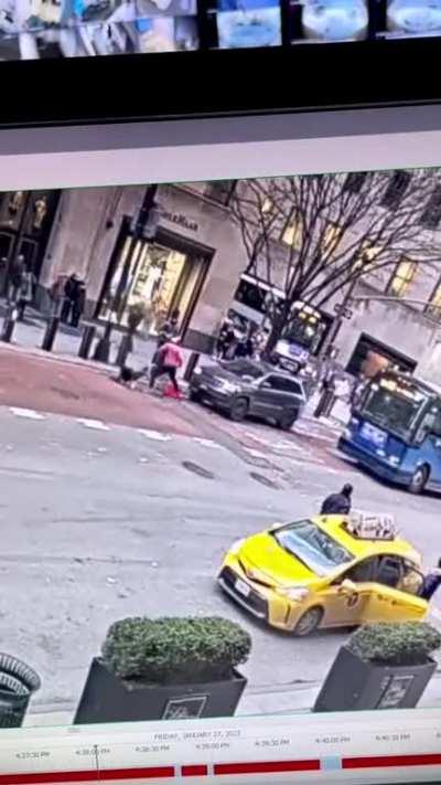 The cyclist got into a verbal argument with an idiot in a car and then this happened...