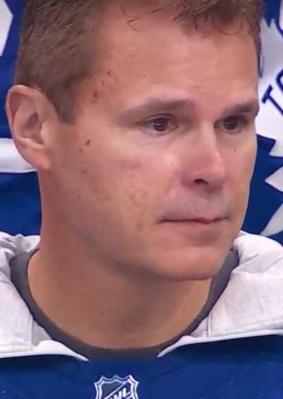 Toronto Maple Leafs fans after losing Game One of the Stanley Cup Playoffs 7-3