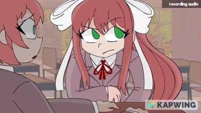 What did monika really tell to sayori? (Original animation by vannamelon on YT) (Warning: suicide encouragement)