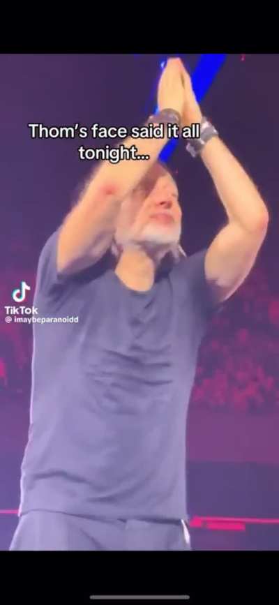 Thom getting all emotional because he realised he couldn't tour with alessia cara