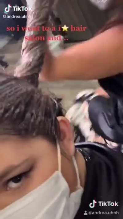 She went to a 1 star hair salon and this happens...