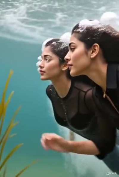 Girls are twins sisters and they do underwater research