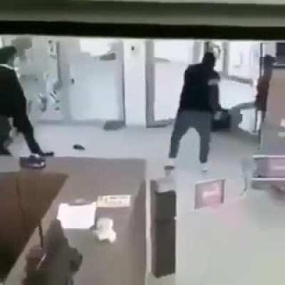 Clothesline to the shoplifter coming right up.